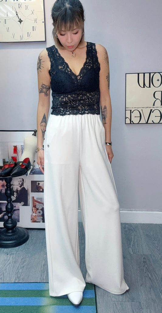 Silver tag full elastic pants #00526