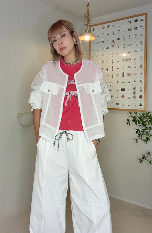 (Promotion -20%)See through jacket #00692