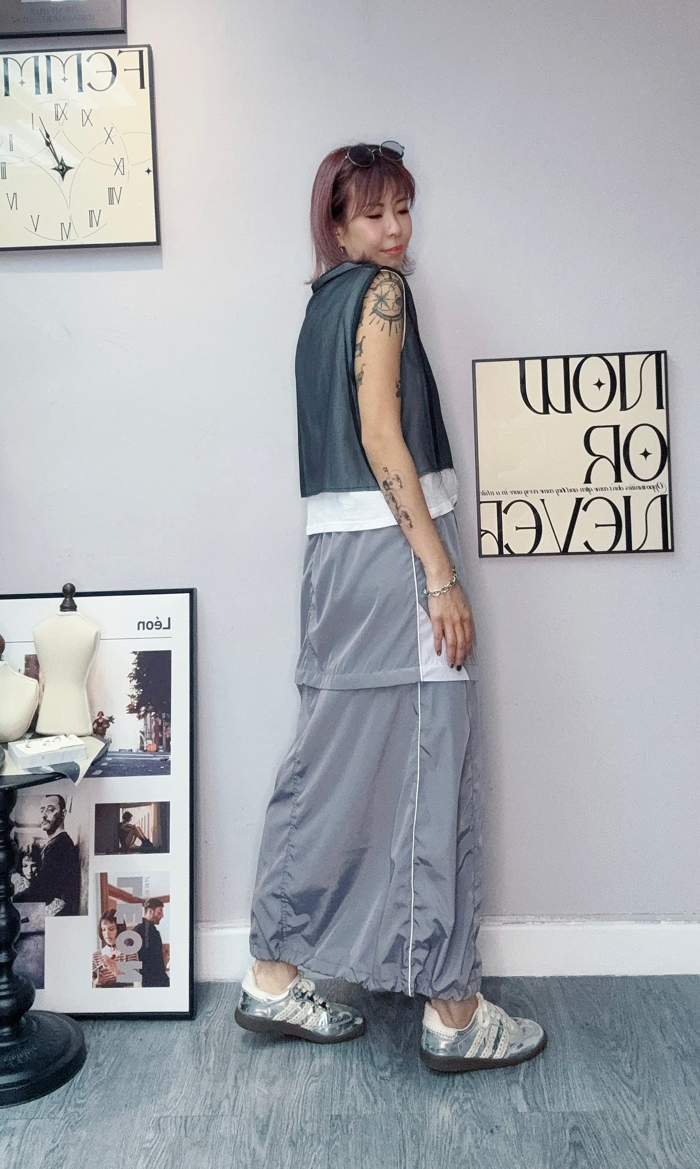 2 in 1 light windbreaker skirt #00571