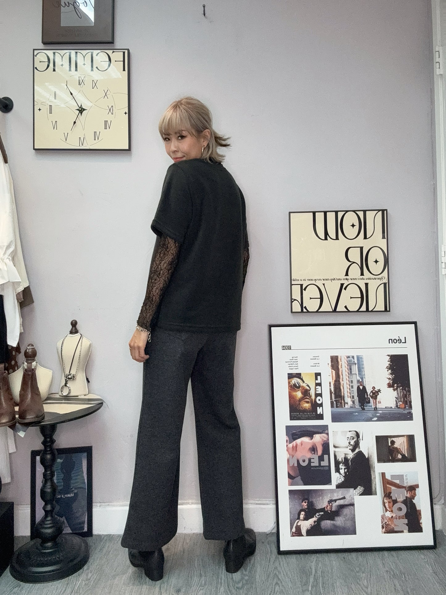 Full elastic nap pants #00067