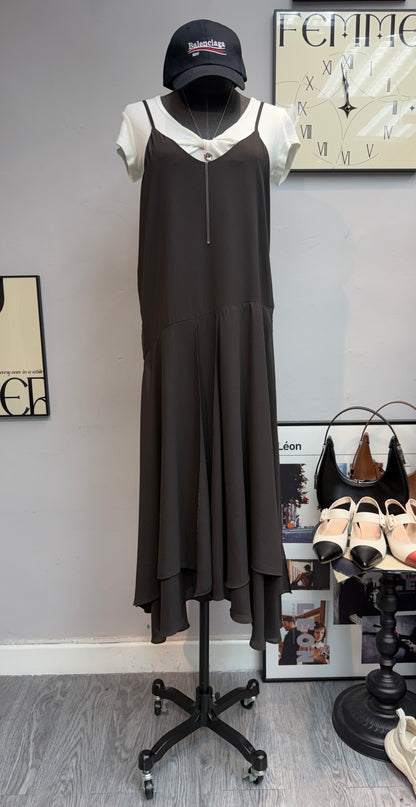 (-30%)Deluxe chiffon cami dress