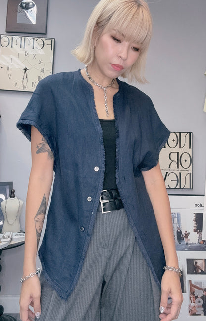 (-20%off) linen short sleeve outer