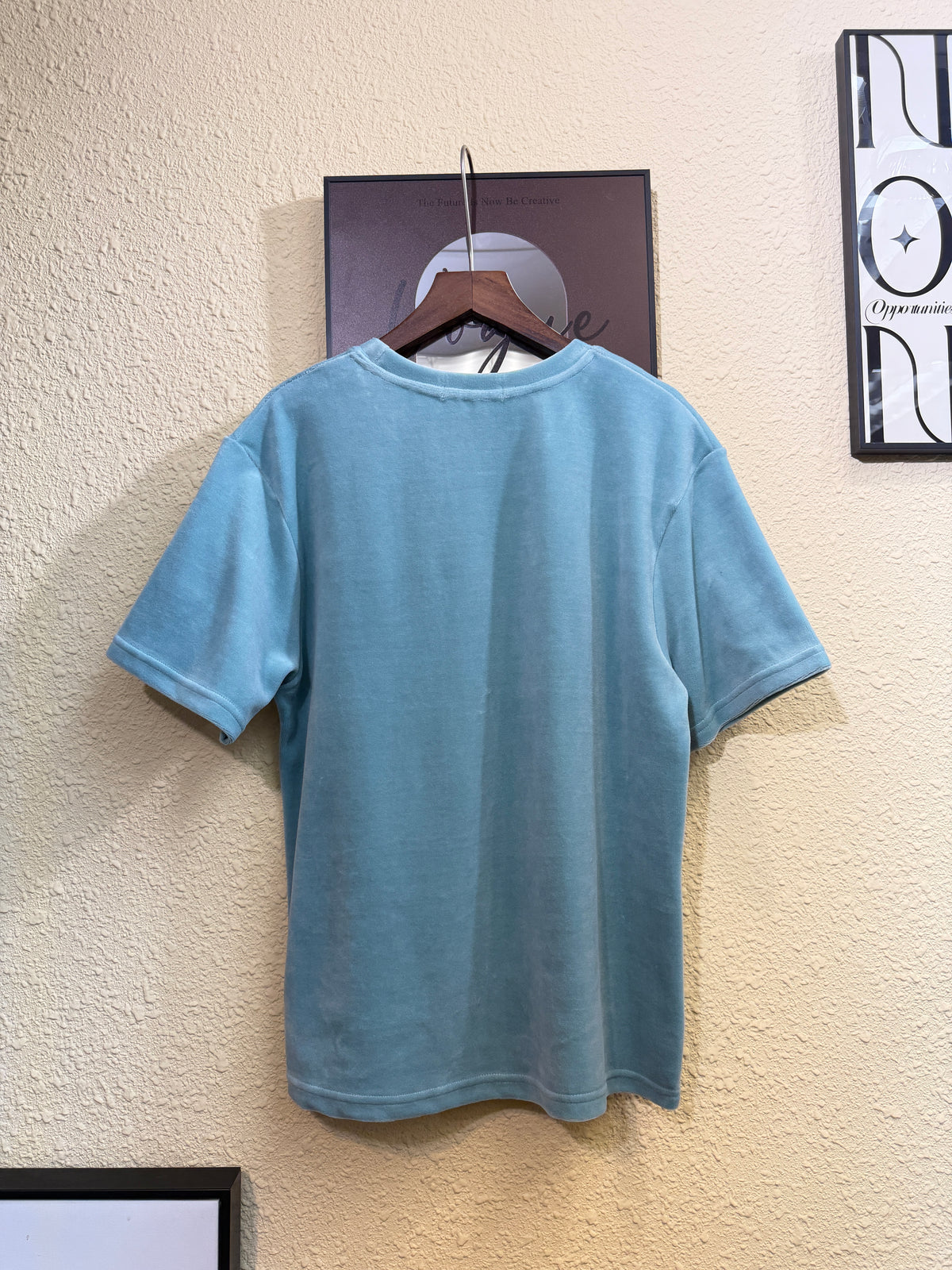 Velvet black words tee #01008