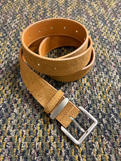 Suede belt