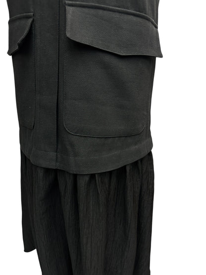 4-pockets vest dress