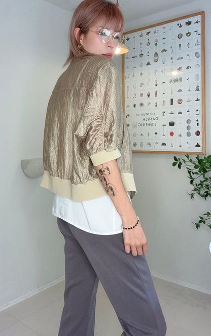 (Promotion -20%)Embossed short outer #00668