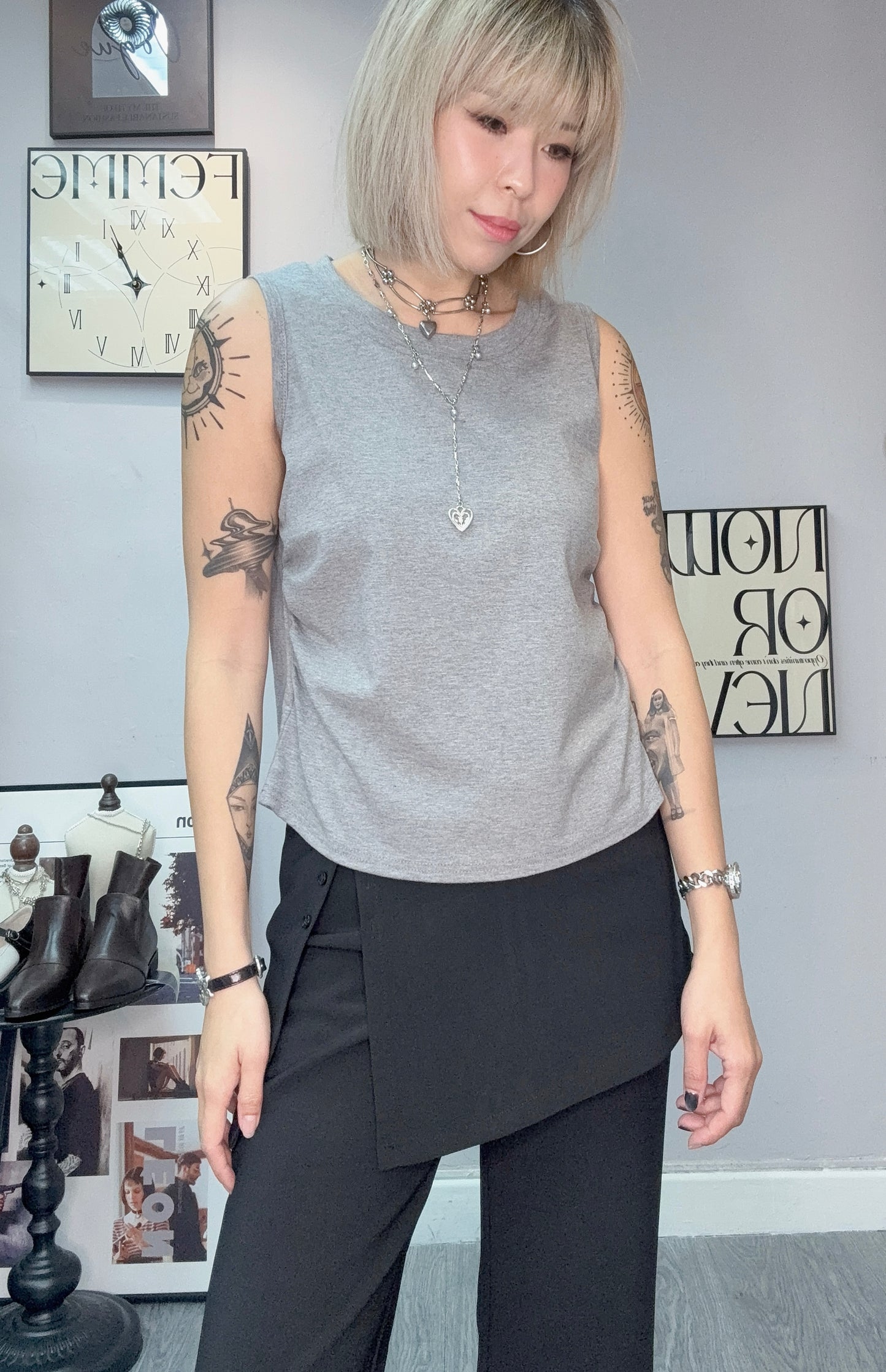 Softy vest tee #00333