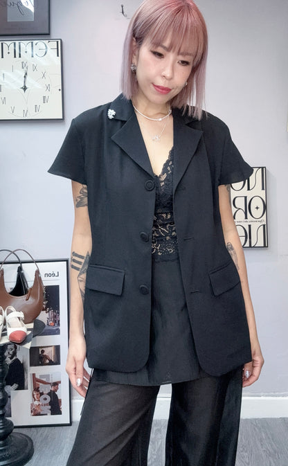 Cap sleeves blazer #00825
