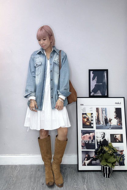 Denim shirt jacket