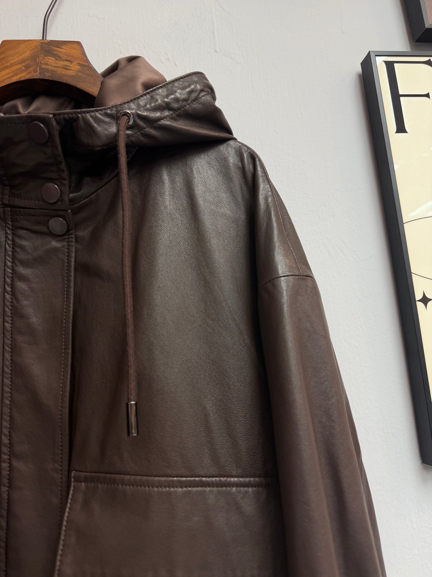 2-pockets leather jacket