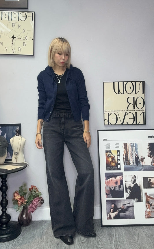 With hat knitted outer