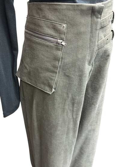 Side zip pocket pants