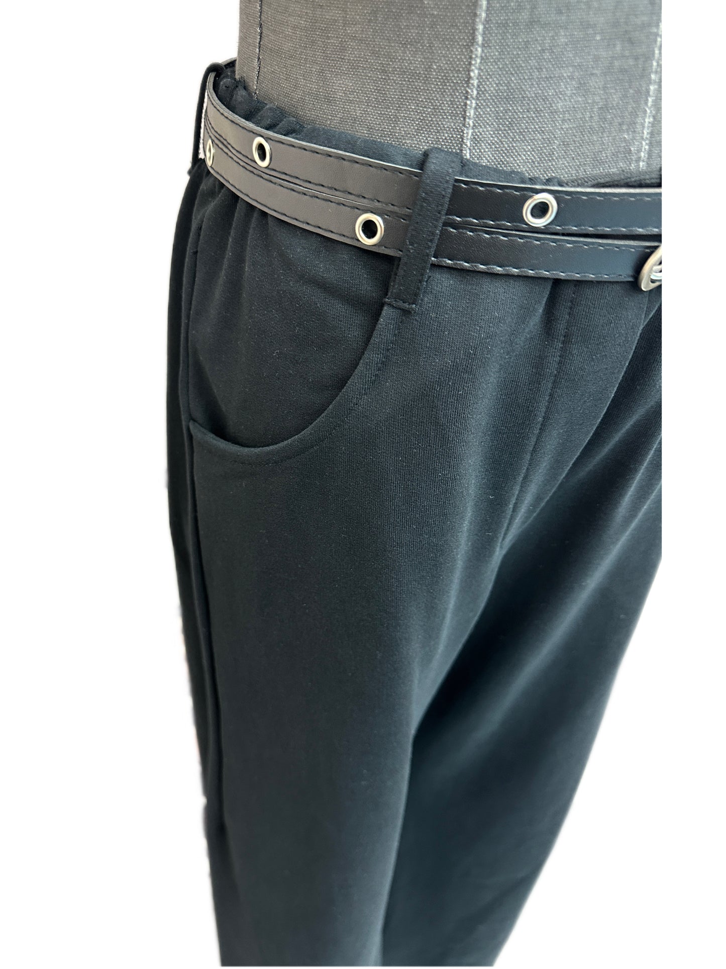 Belt and cotton pants