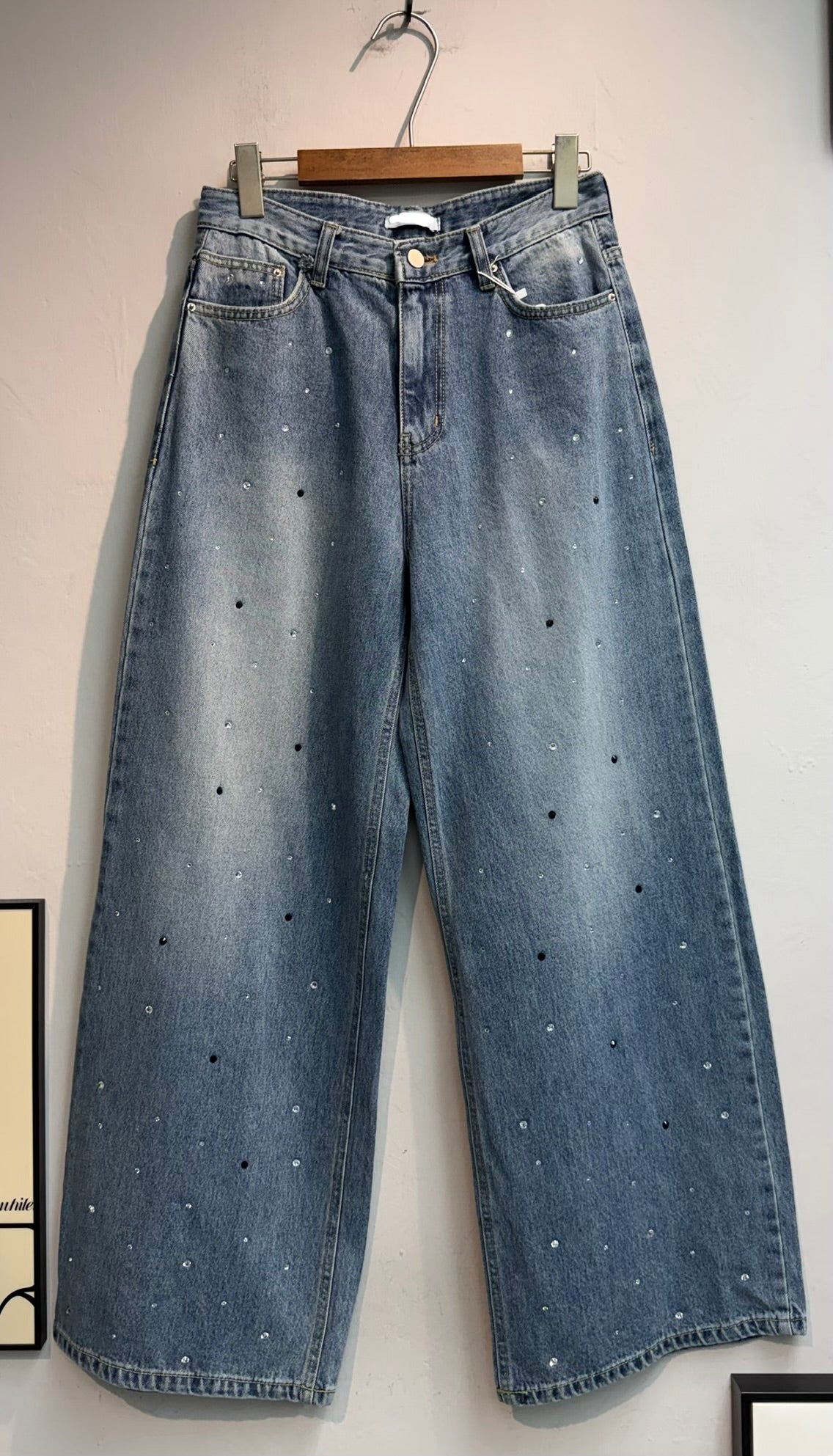 Front mini beans jeans #00769