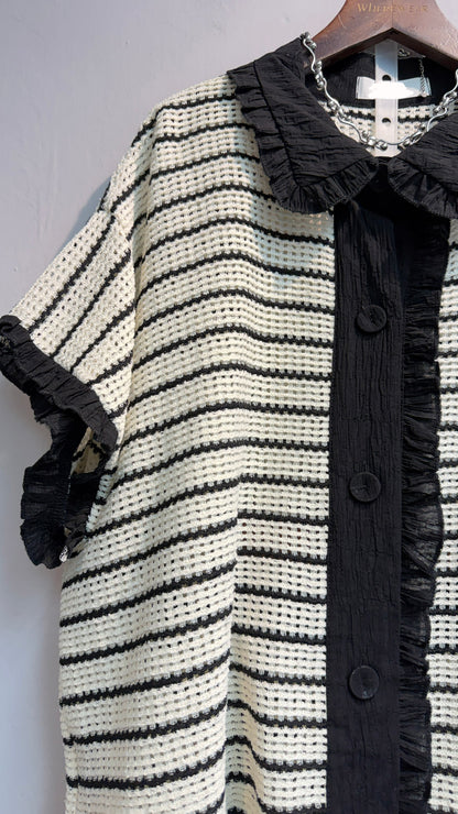 Striped knit set #00649