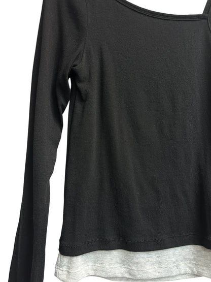 Double strap fake two pieces tee