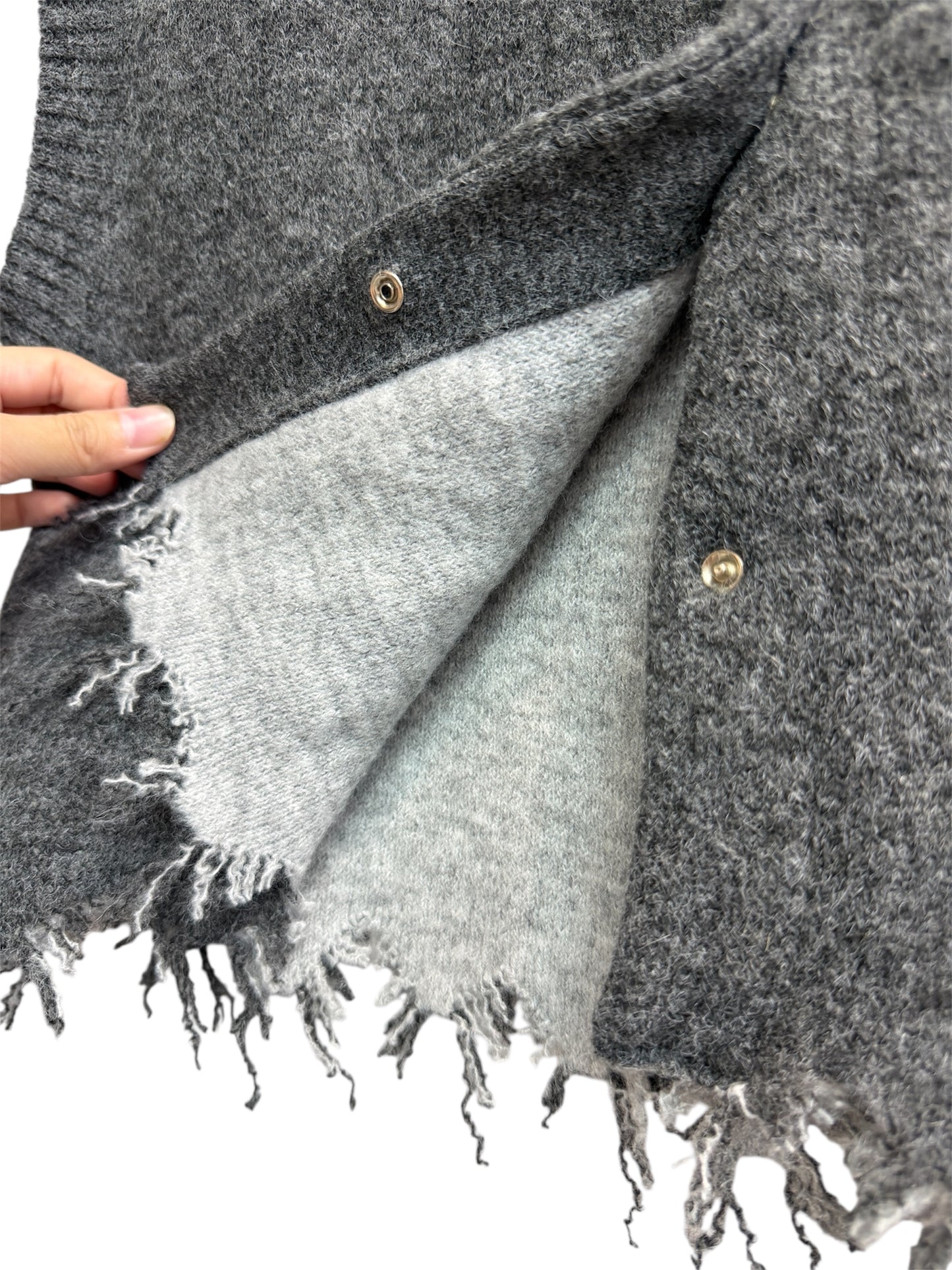 Plain front knit vest cardigan #00056