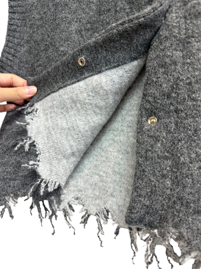 Plain front knit vest cardigan #00056