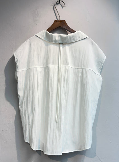 👍🏼Back rope front ruffle  shirt #00740