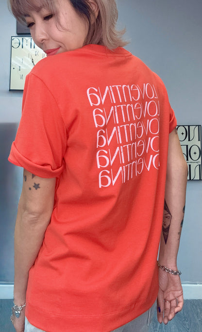 Back words tee #00399
