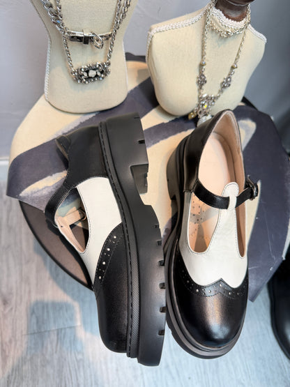 Black and white Mary Jane