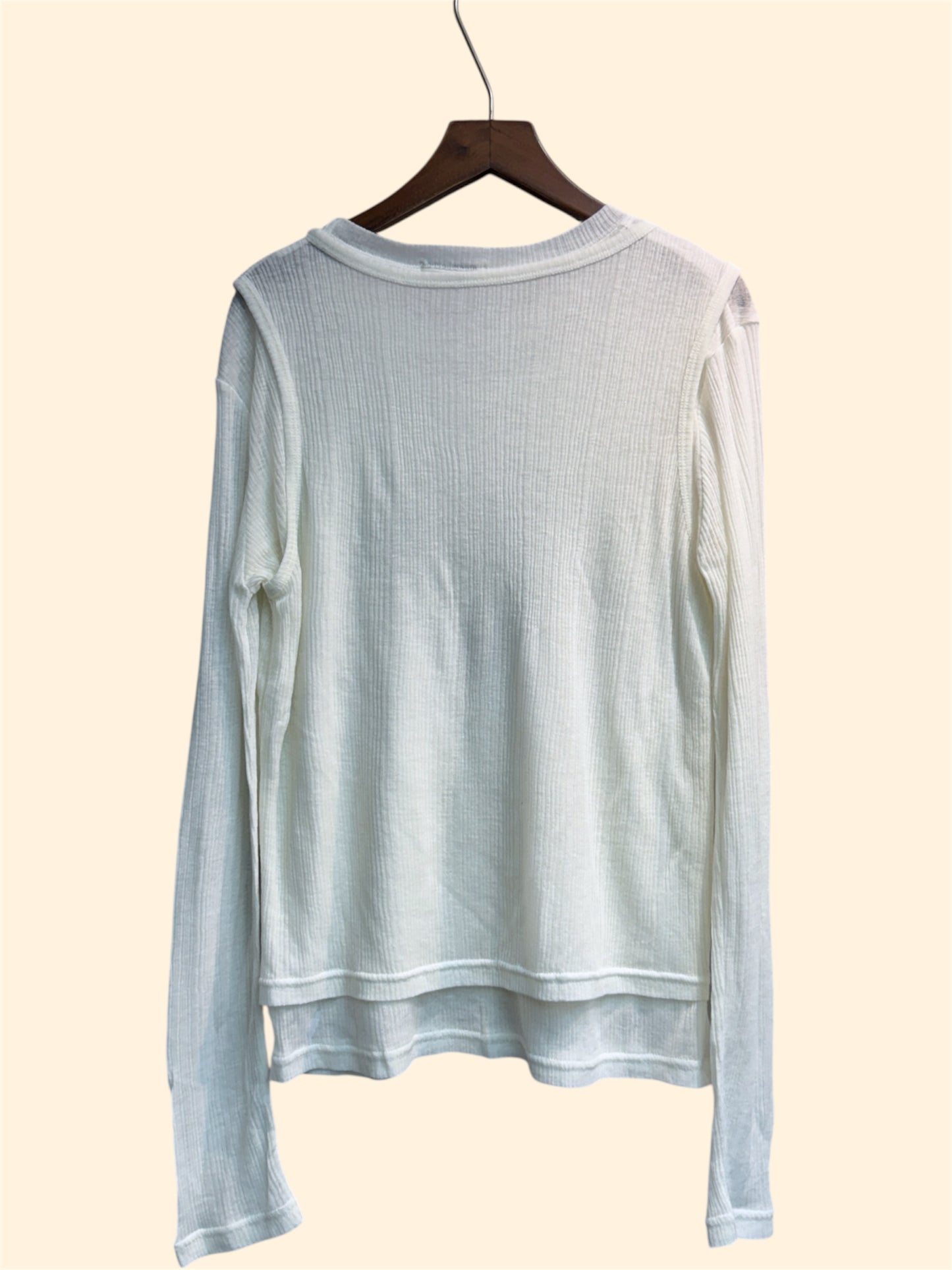 Heart printed rib tee #00315