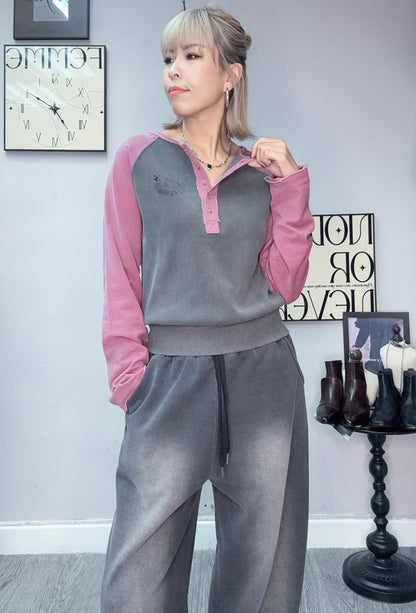 Washing cotton rib top #00124