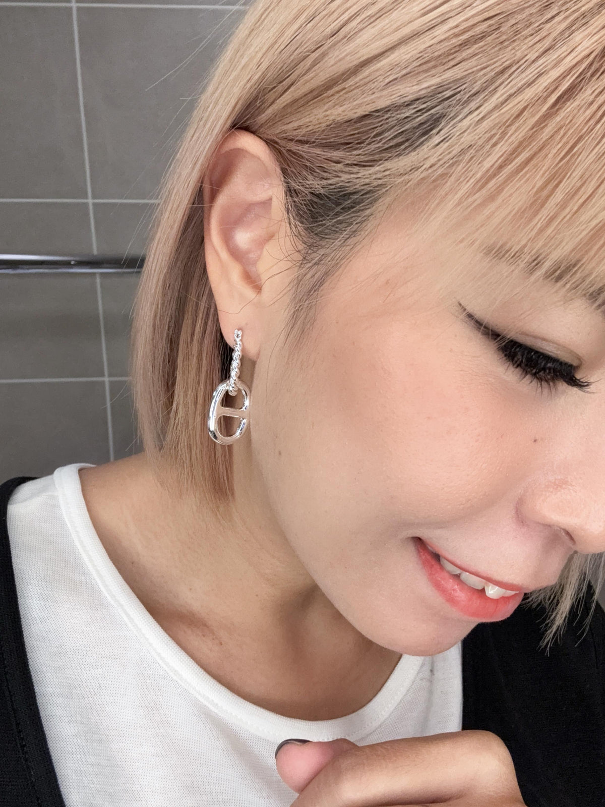 Double pig nose earrings #ass007