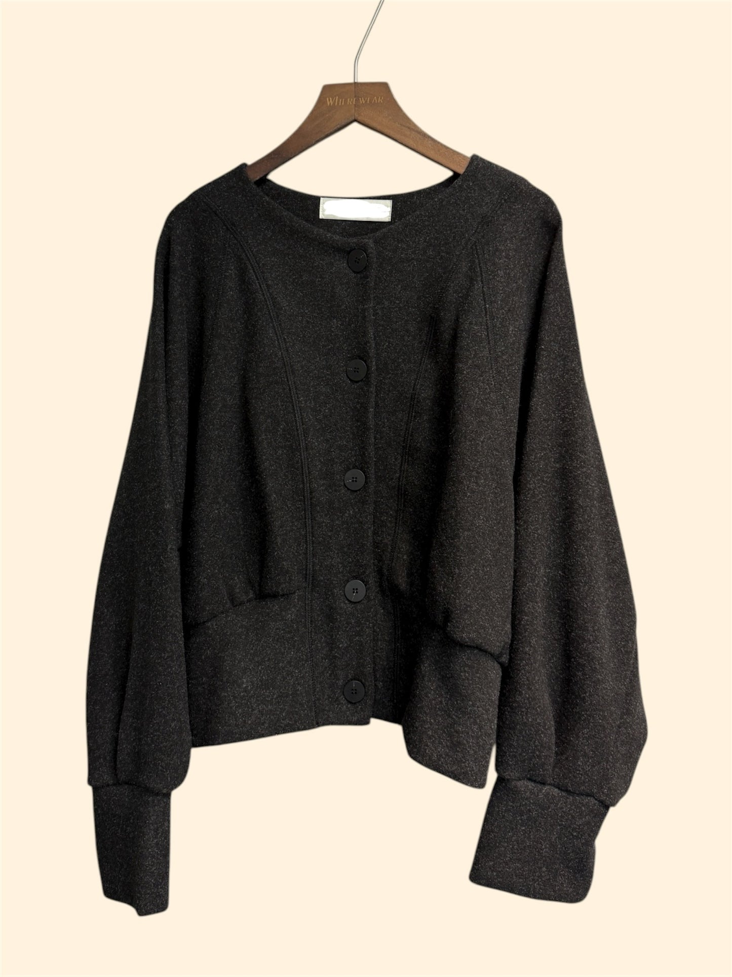 Batwing wool cardigran #00038