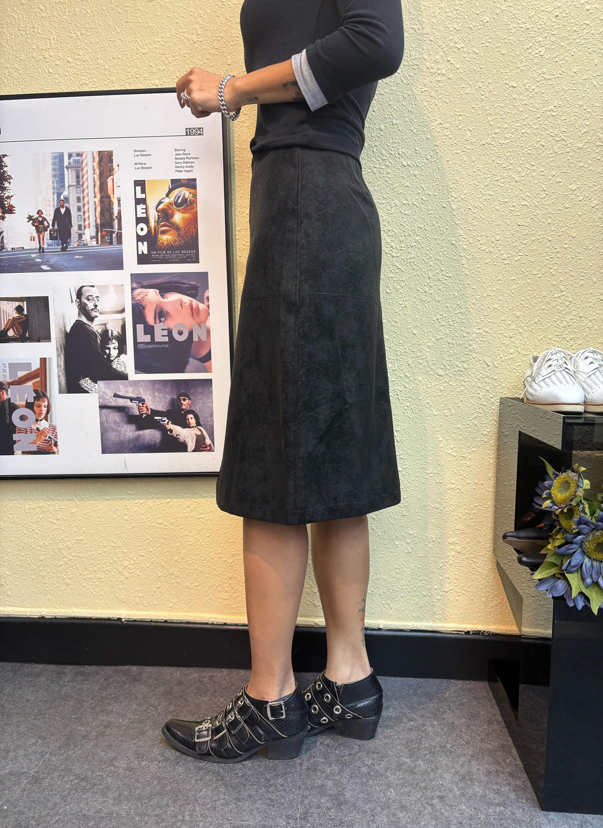 Yin Yang coloured skirt#00899
