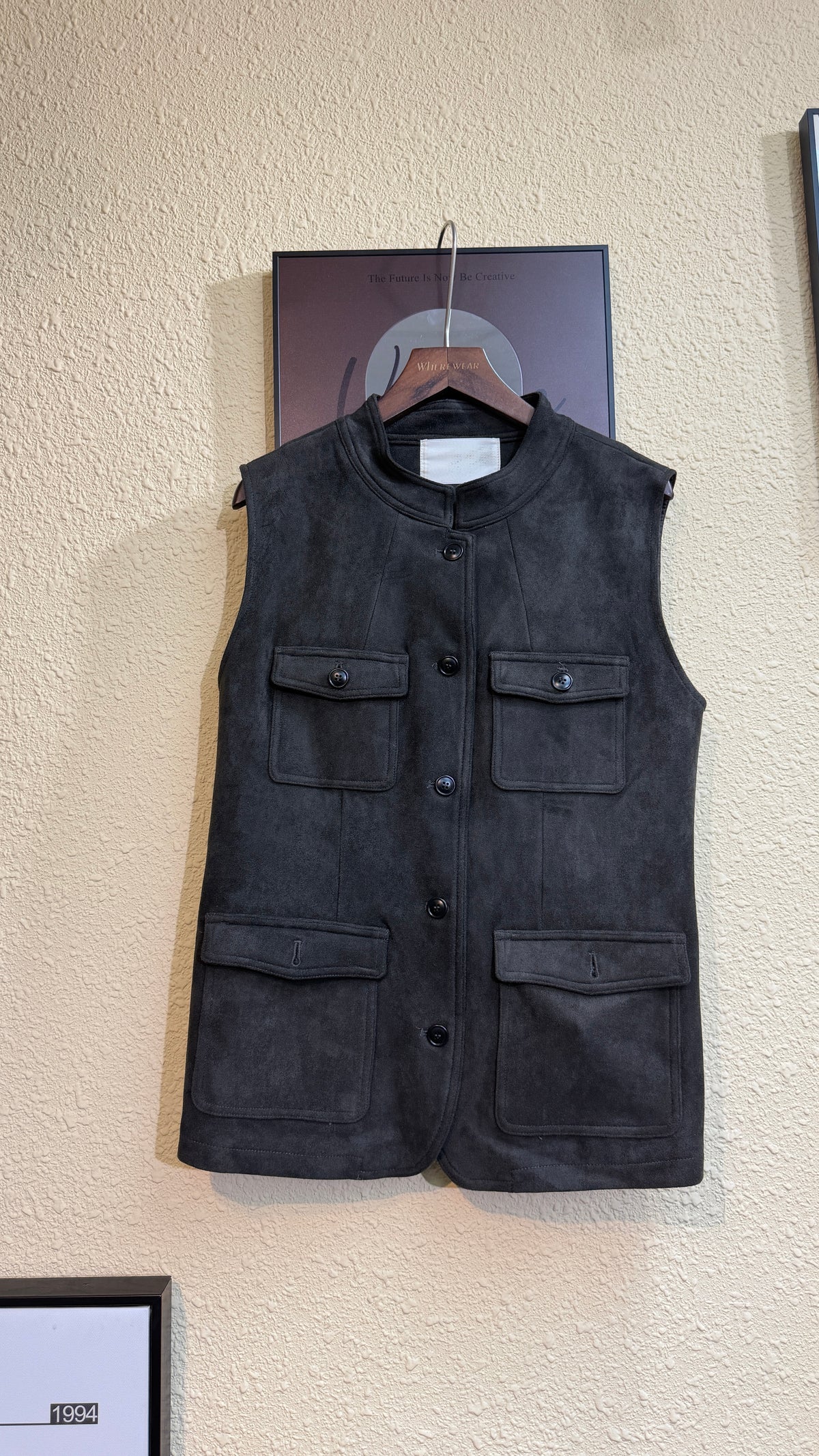 Suede vest outer #00945
