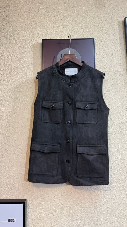 Suede vest outer #00945