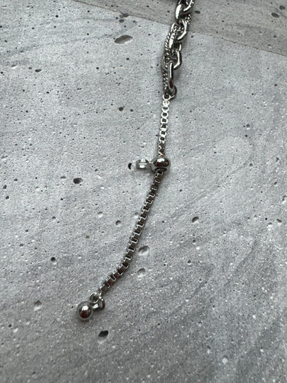 Black heart crystal bracelet