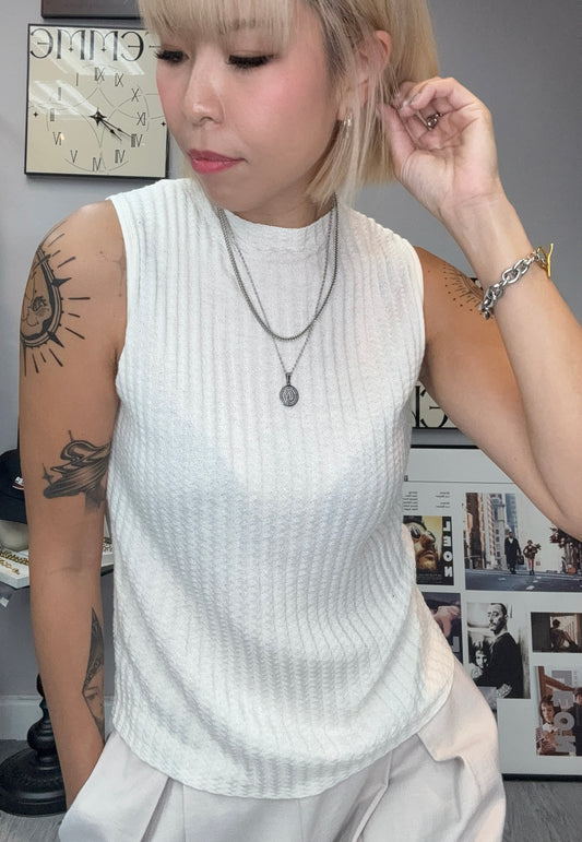Rib knit top