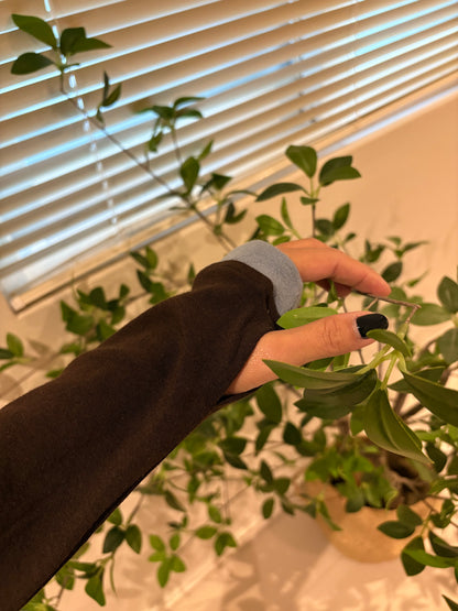 Stand collar fake two piece tee #00004