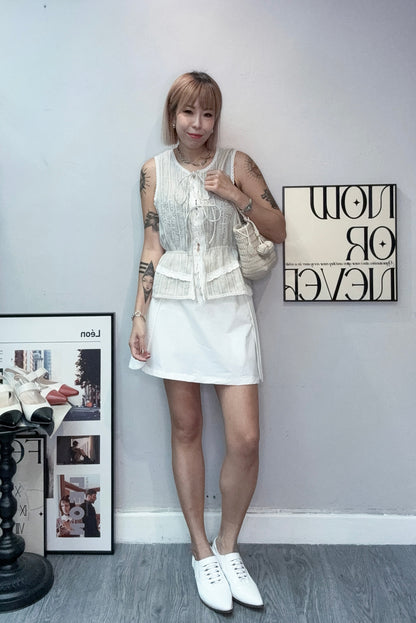 (-20%)Embroidery lace tank shirt #00780