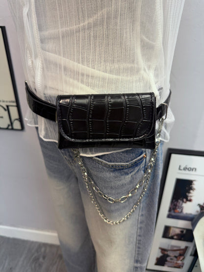 With waist bag belt
