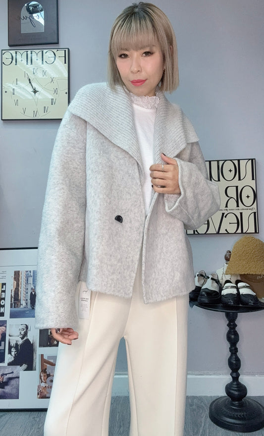 (-30% off)Fine wool & cashmere Jacket #00290