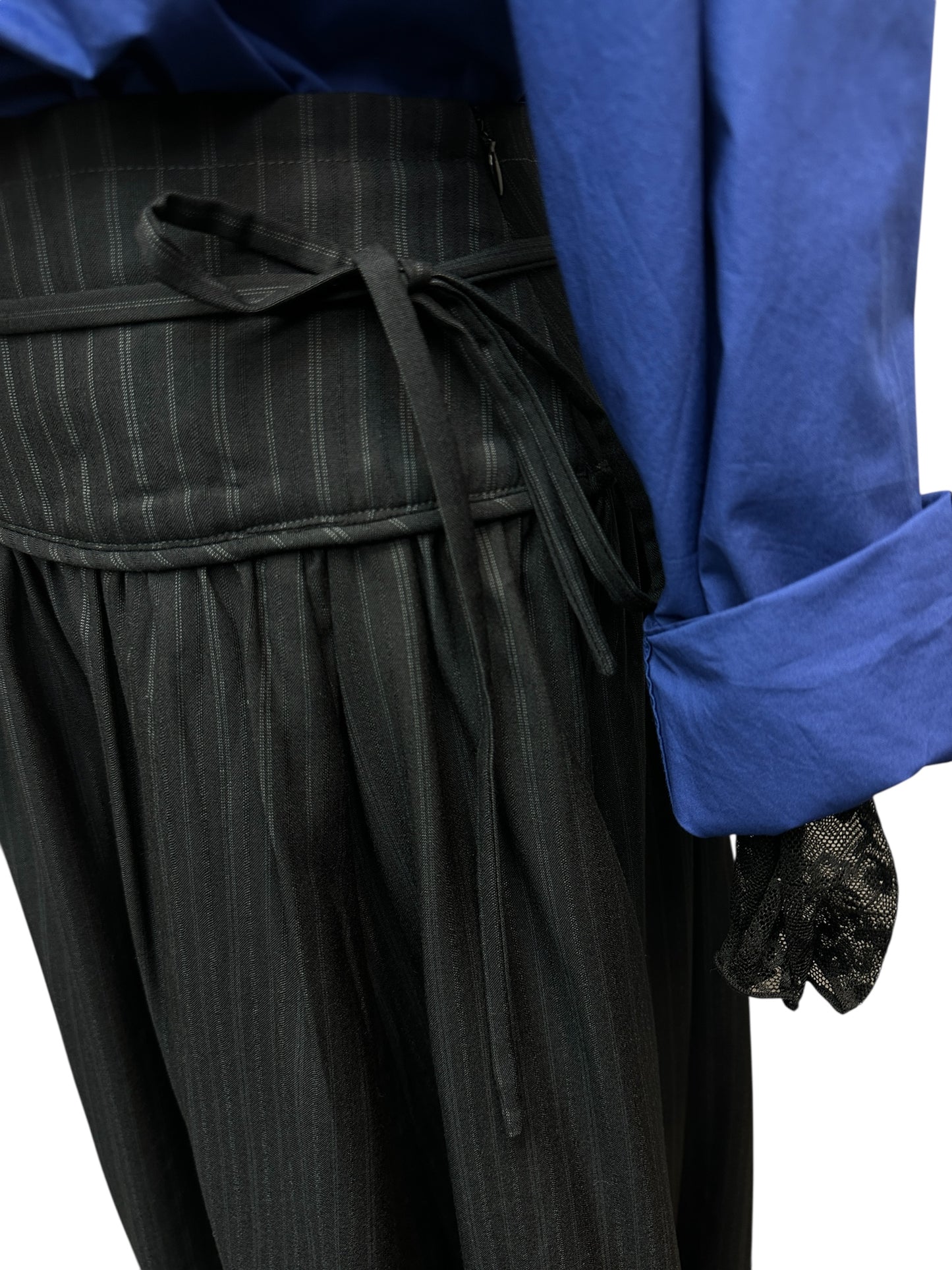 Straight strips skirt