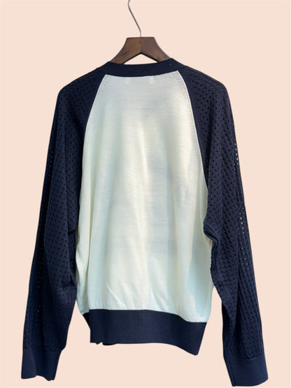 Cut out sleeves knit cardigan #00360