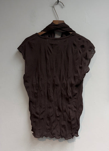 With scarf embossed top #00833