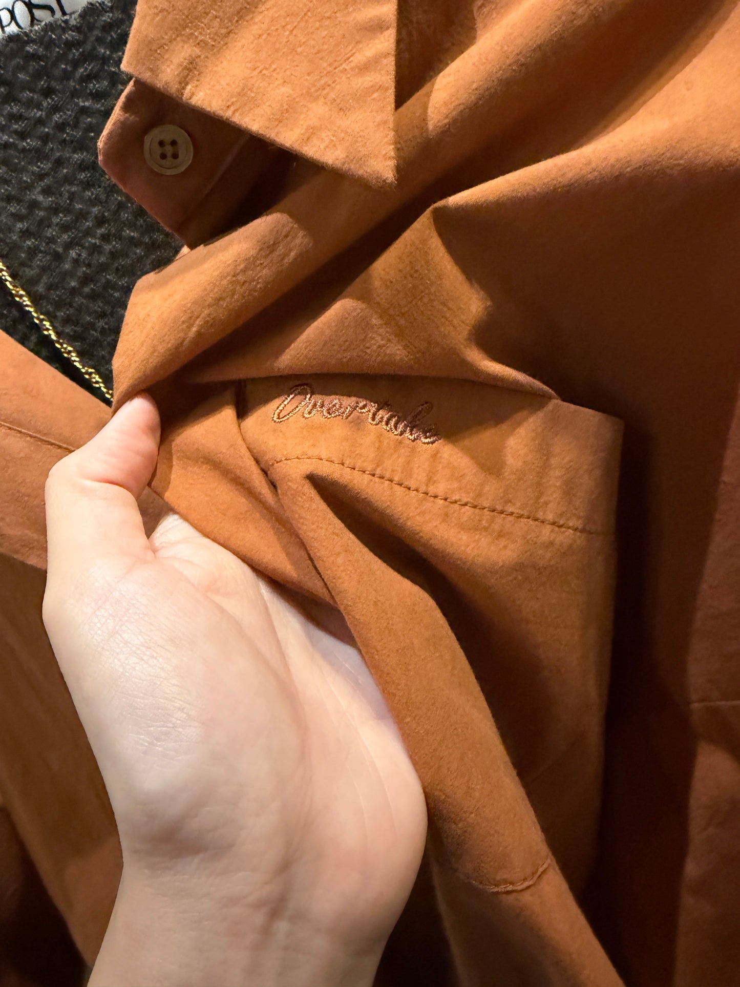 (-50% off)front pocket loose shirt