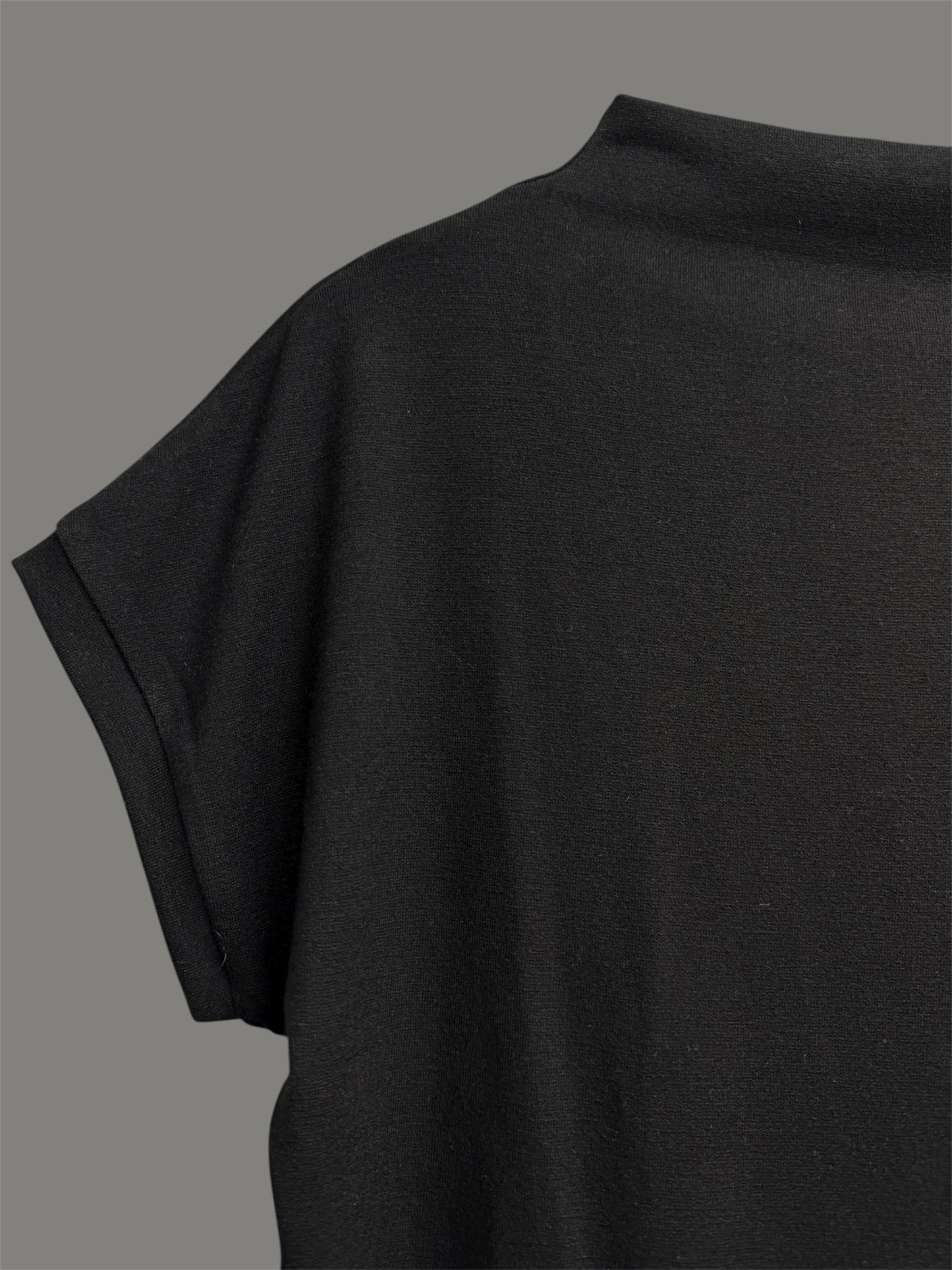 Half stand collar short sleeves tee #00019