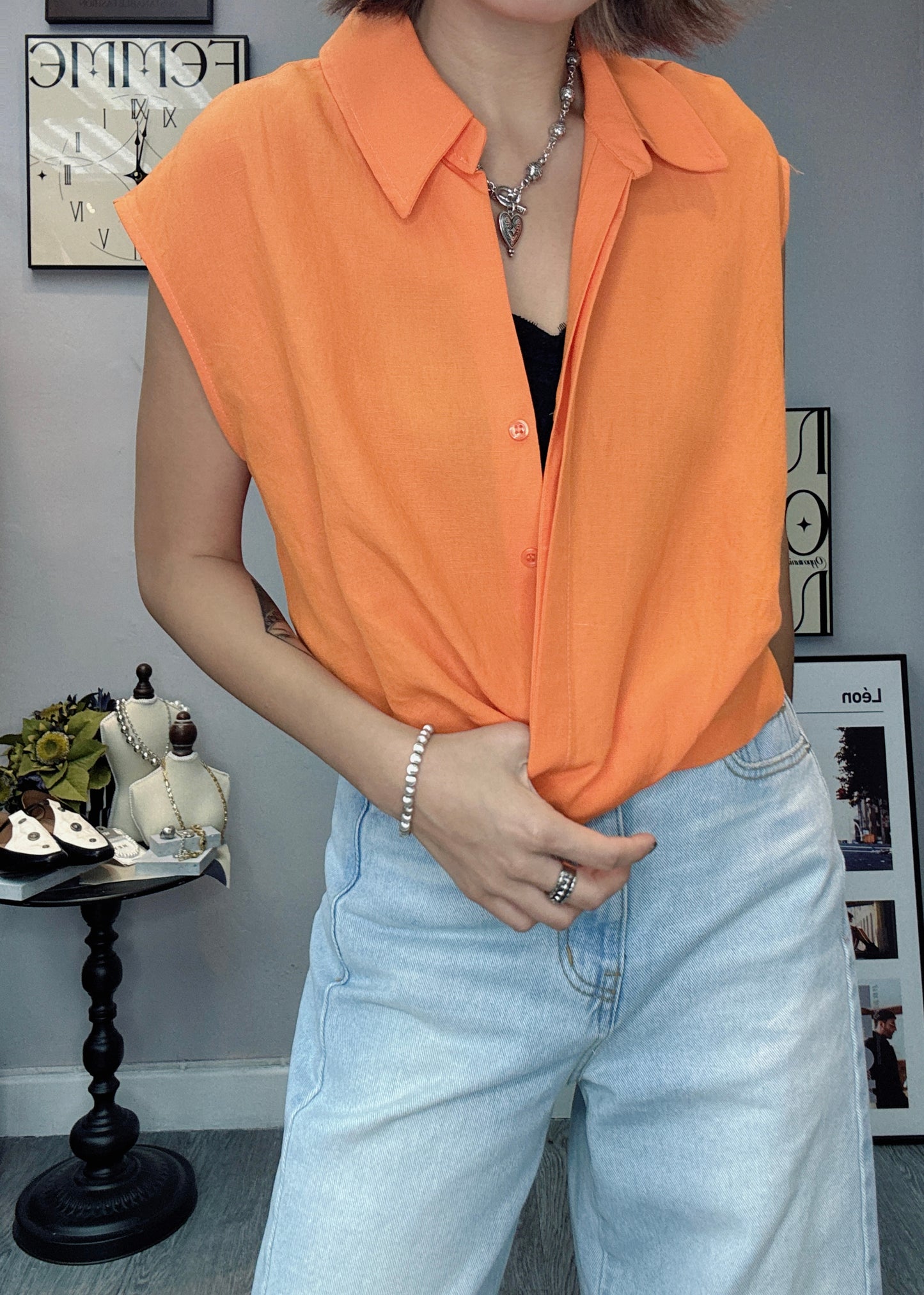 (-30%off)Linen blouses