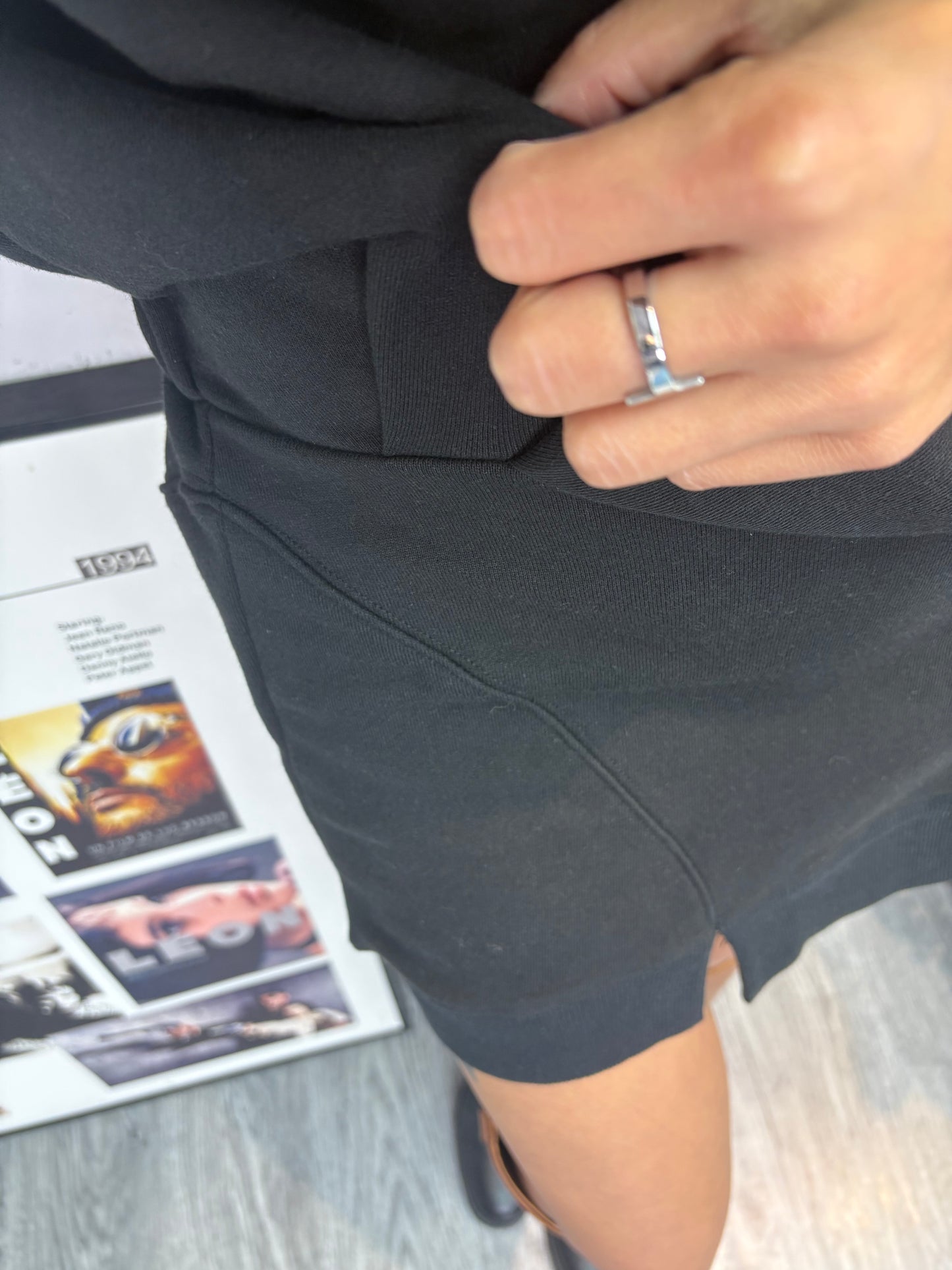 Puff sleeves sweater one piece