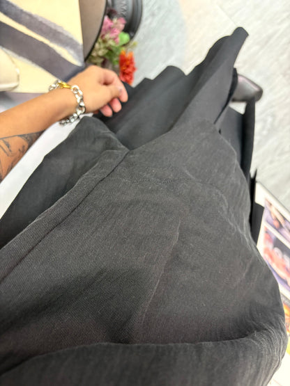 Stand tie collar blouse