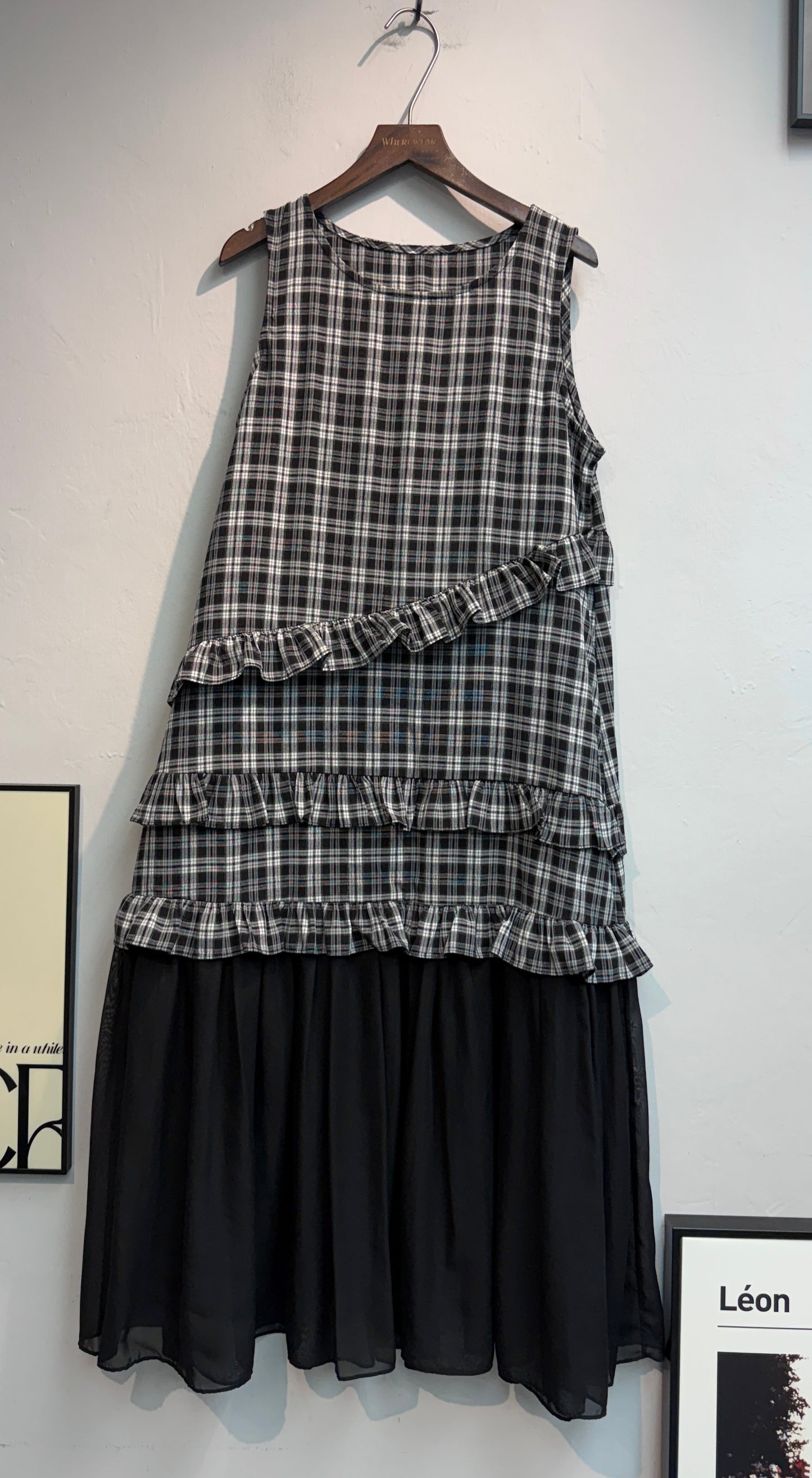 (-20%)Checkered refresh dress