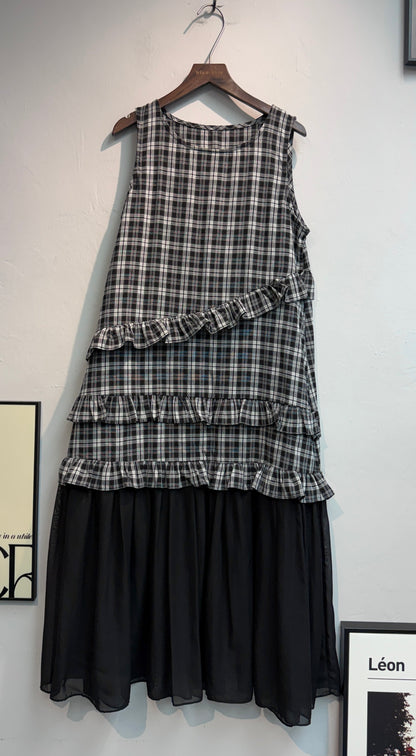(-20%)Checkered refresh dress