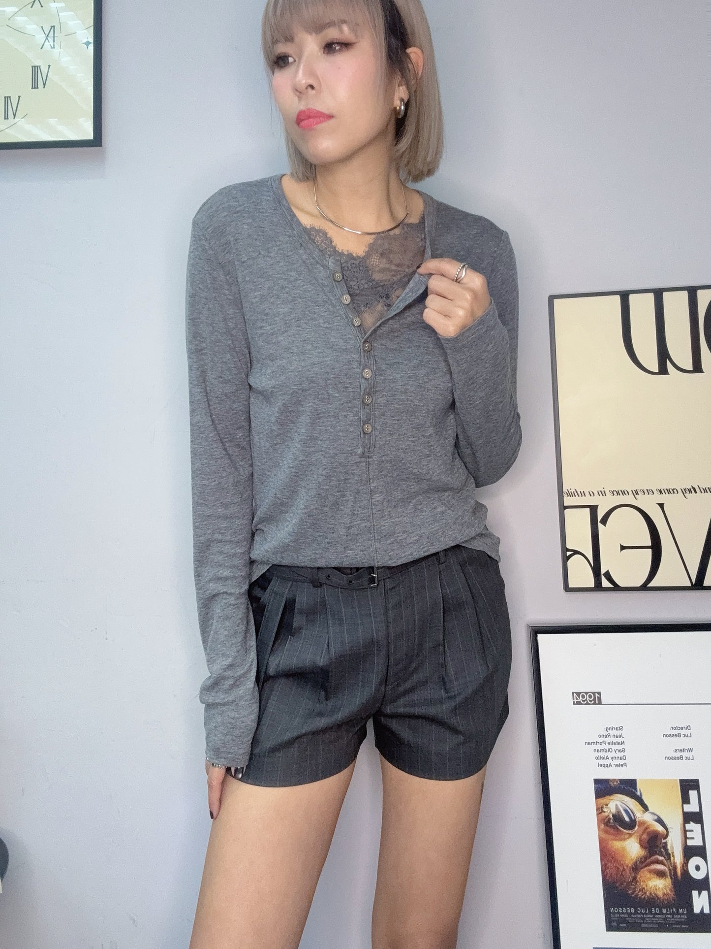 2 in 1 lace top #00255