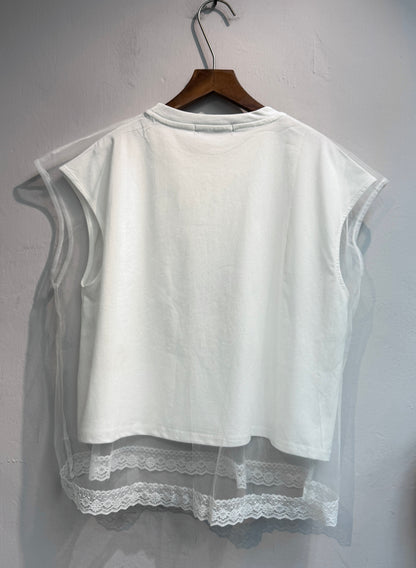 Mesh layer sleeveless #00687